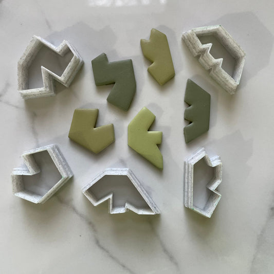 Abstract Oversized Stud Set