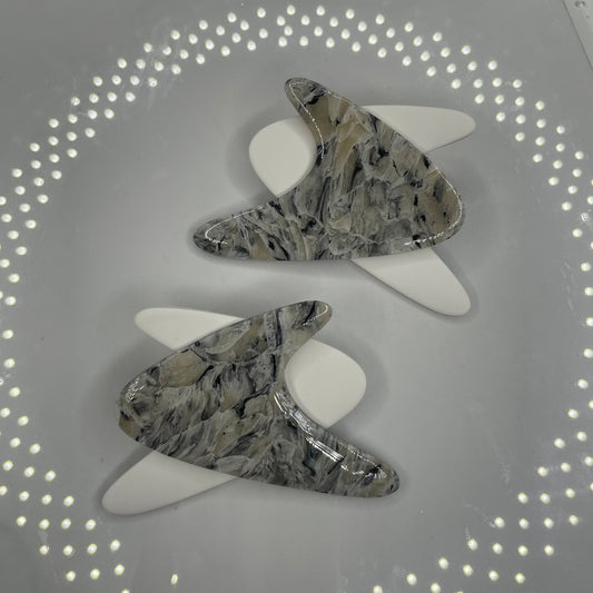 Faux Stone Retro Boomerang